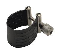 FytStycale Ligature En Cuir PU pour Embouchure de Saxophone, Compatible avec Clarinette, Saxophone et Saxophone Basse. Idéale pour Amateurs et Les, 9.25 Cm X 8.4 Cm X