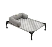 FytStycale Lit Respirant Robuste pour Salon, Chambre, Gris, avec Oreiller