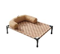 FytStycale Lit Respirant Robuste pour Salon, Chambre, Marron, avec Oreiller