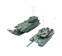 FytStycale Lot de 2 Chars D'assaut Miniatures à L'échelle 1:72, Puzzle de Chars Chenillés pour Adultes, Jeu de Collection éducatif.