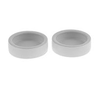 FytStycale Lot de 2 Gamelles Anti-vers Rondes pour Aliments Vivants, Blanc m