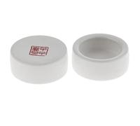 FytStycale Lot de 2 Gamelles Anti-vers Rondes pour Aliments Vivants, Blanc S