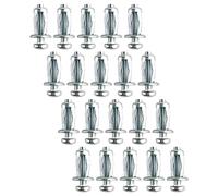 FytStycale Lot de 20 écrous Jack pour Vis à Pétales Métalliques, Inserts Filetés, Chevilles D'expansion pour La Décoration D'armoires et de Placards, 5x25mm