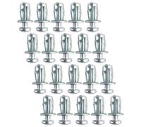 FytStycale Lot de 20 écrous Jack pour Vis à Pétales Métalliques, Inserts Filetés, Chevilles D'expansion pour La Décoration D'armoires et de Placards, 6x25mm