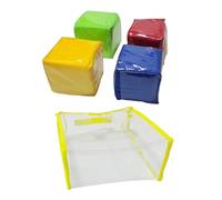 FytStycale Lot de 4 Dés de Jeu à 6 Faces pour L'apprentissage et Le Bricolage, Accessoires de Jeu de Rôle et D'images éducatifs