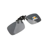 FytStycale Lunettes de Soleil Polarisées sans Monture pour L'extérieur, Verres Orientés vers Le Haut, Gris, 13 x 4 cm