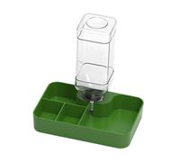 FytStycale Mangeoire Reptile Bol à Eau Distributeur Nourriture Abreuvoir Automatique Plat PP Compartiments Multiples pour Lézard Serpent Gecko Adapté à L', Vert Grand
