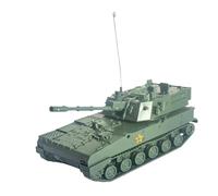 FytStycale Maquette de Char à L'échelle 1:72 - Jeu de Puzzle pour Enfants et Adultes - Idée Cadeau - À Assembler Soi-même - Simulation pour Collection Ou, Vert 9.8x4.5x5cm
