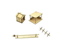 FytStycale Maquettes En Bois à L'échelle 1:72, Maquettes D'architecture, Décors, Puzzles 3D, Kits à Assembler Soi-même pour La Création de Dioramas et de, Style un
