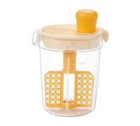 FytStycale Mélangeur de Vinaigrette Tasse de Mélange de Salade avec échelle Empêcher Les Fuites Séparateur D'œufs Mélangeur de Pâte pour Restaurant Sauce M, Jaune