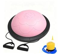 FytStycale mi-Ballon avec Résistance Antidérapant mi-Ballon D'équilibre Portable Station D'équilibre pour Adultes, Rose