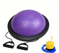 FytStycale mi-Ballon avec Résistance Antidérapant mi-Ballon D'équilibre Portable Station D'équilibre pour Adultes, Violet