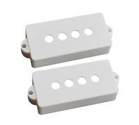 FytStycale Micros Ouverts En Plastique 4 Pièces avec Couvercle pour Guitare Basse électrique Bass Parts, Blanc