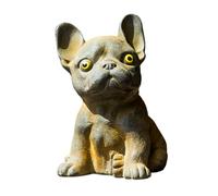 FytStycale Mini statuette de français, décoration de bureau, animal de compagnie mignon, petite sculpture miniature pour centre de table de salon, Jaune