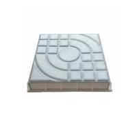 FytStycale Moule à Pavé Espagnol Démoulage Facile Moule de Pavage Carré Réutilisable Forme de Pavage En Plastique pour Paysagistes, Bricoleurs, Jardin, Terrasse, Blanc, 25 X 25 X 4 Cm