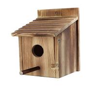 FytStycale Nichoir, Boîte à Oiseaux Extérieure, Nichoir Bleu, Nichoir Suspendu pour Petits Oiseaux, Fenêtre D'observation des Oiseaux, Enfants
