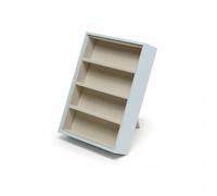 FytStycale Organisateur de Lunettes de Soleil 4 Compartiments Rangement Domestique Support Intégré pour Commode, Cuir Blanc Beige