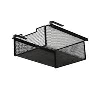 FytStycale Organisateur de Sous-Vêtements, Organisateur de Rangement en Métal, Panier de Tiroir Coulissant Suspendu pour Armoires, pour Armoires de Bureau et de Maison, Noir