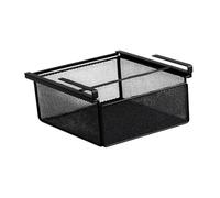 FytStycale Organisateur sous-étagère Panier de Rangement Tiroir Coulissant Plateau Métal Pratique Installation Simple Adapté Bureau École Salon Cuisine Chambre P, Noir