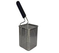 FytStycale Panier Cuisson Perforé Antidérapant Rebord Renforcé Robuste, Lavable Au Lave-Vaisselle, Panier à Blanchir les Légumes, pr Blanchiment, Cuisiniers, 14x14x18cm, Poignée Droite Plate