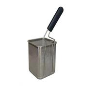 FytStycale Panier Cuisson Perforé Antidérapant Rebord Renforcé Robuste, Lavable Au Lave-Vaisselle, Panier à Blanchir les Légumes, pr Blanchiment, Cuisiniers, 14x14x18cm, Poignée Gauche