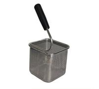 FytStycale Panier Cuisson Perforé Antidérapant Rebord Renforcé Robuste, Lavable Au Lave-Vaisselle, Panier à Blanchir les Légumes, pr Blanchiment, Cuisiniers, 13.5x13.5x12cm, Poignée Droite