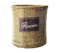 FytStycale Panier de Plantation Tressé, Pot de Fleurs, Créatif, élégant, Léger, Panier à Fleurs, Contenant pour Cour, Jardin, Ferme, Intérieur et Extérieur, Cylindrique