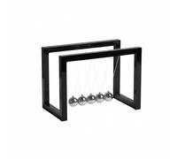 FytStycale Pendule de de Bureau Jouet Cinétique Sculpture Dynamique Gadget Oscillant Équilibre Éducatif Relaxant pour Bureau Étude Cadeau Décoration Intérieure, Cadre ABS Noir Newton