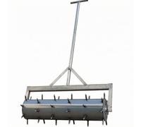 FytStycale Perceuse à Oignons Manuelle Rouleau Perforateur Plantoir Outil de Percement Du Sol à Rouleau Denté Pose Régulière des Trous 14.8 Cm d'Entraxe et 17.5