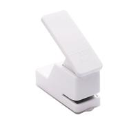 FytStycale Perforatrice Papier Outil Perçage Manuel Design Prise En Main Confortable Adaptée pour Bricolage Loisirs Projet Artistique Journal Étudian, Trou de Champignon Blanc