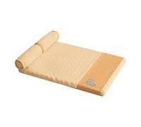 FytStycale Pet Blanket Tapis Cage Coussin Douillet Matelas Portable Lavable Removable Matériaux Doux PU et Éponge Adapté pour Chats Chiens de Compagnie en, Yellow M 50cmx35cm