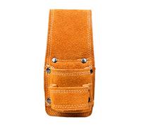 FytStycale Petit étui Porte-Marteau et Hachette, étui de Poche Fait Main, Pochette pour Marteau et Clé à Molette pour Travaux Manuels et Menuiserie, Deux Trous