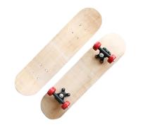 FytStycale Planche de Skateboard en Bois pour Enfants, à Monter Soi-même. Planche de Skate en Bois Vierge, Non Peinte, pour Longboard, Idéale pour Les Débutants, 60 cm avec Roue