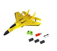 FytStycale Planeur Radiocommandé, Jouet Volant, Facile à Utiliser, Cadeau pour Enfants, Amusant, Altitude de 150 M, Léger, avec Kit de Maquette D'avion Léger, Jaune