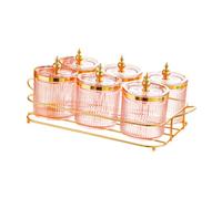 FytStycale Plateau Dried Fruit Multifonction pour Organiser Snacks Conserver Friandises Servir Apéritifs Plateau à Compartiments et Couvercle Support Pratique Ma, 6 Grille