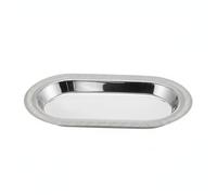 FytStycale Plateau Service Rectangulaire Plateau En Acier Inoxydable Robuste Vaisselle pour Professionnels, Bar, Small Tray