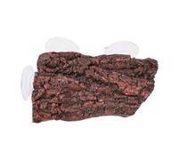 FytStycale Plateforme de Repos Ventouses Ornement Roche Rampe Montée Terrarium Pont Flottant Résine Adaptée pour Aquarium Reptiles Amphibiens Espace de Dé, Brun