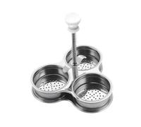 FytStycale Pocheuse à œufs En Acier Inoxydable Poêle à Cuisson Du Petit-déjeuner Cuiseur Vapeur Compact avec