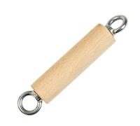 FytStycale Poignée de Câble de Musculation Poignée Barre Accessoire Attache en Bois Hêtre et Acier 304 à Double Anneau pour Rameur Tirage Lat Pulldown Écartés