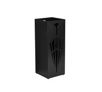 FytStycale Porte-parapluie, support de parapluie, boîte de rangement, robuste, multifonction, égouttoir à parapluie, bac de récupération d'eau de pluie pour un, Noir