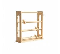 FytStycale Porte Rubans Organisateur Ruban Distributeur Bobines Support Spools Organiseur à Plusieurs Niveaux en Bois Accès Fluide sans Emmêlement Adapté à