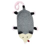 FytStycale Porte-sacs opossums, distributeur de sacs d'épicerie, support pour sacs tricotés, organisateur de cuisine, adorable fait main, Les Yeux Fermés