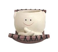 FytStycale Pot de Fleurs Suspendu en Forme de avec Trou de Drainage, Suspendu pour Jardin, étagère Ou Banquette de Fenêtre. Idéal pour Chaise Su, Style G