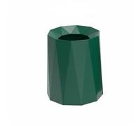 FytStycale Poubelle Ménagère Panier à Déchets Double Paroi Forme Géométrique Base Antidérapante pour Salon Chambre Salle de Bain Bureau, Green, L