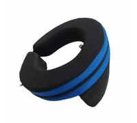 FytStycale Protecteur Cervical Enfant Soutien du Cou Structure Stable Fermeture Ajustable Absorption Impact Convient aux Pilotes Sportifs Voitures Sécurité Jeune , Noir+Bleu , Adulte 14CM