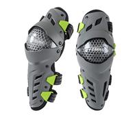 FytStycale Protège-Genoux avec Coque TPU Absorption s Chocs Genouillère Engin risé Réglable Armure Genou et Tibia pour Trajet Quotidien, Gris, L