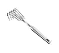 FytStycale Râteau à Main Outil Portatif En Acier Inoxydable Désherbeur Ergonomique Cultivateur Robuste Adapté Au Jardinage Plantation et Entretien Du Terrain, 5 Dents