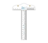 FytStycale Règle En T Transparente En Acrylique, 15,2 Cm, Outil de Dessin pour Scrapbooking et Cadres Artistiques.