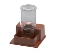 FytStycale Reptile Bouteille d'eau Automatique pour Bol Nourrisseur en PP avec Système de Recharge Facile pour Adapté à L'Élevage de Reptiles Maison, Brun