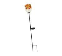FytStycale Rose Solaire Décorative D'extérieur, Ornement de Chemin, Design Artistique pour Jardin, 66 Cm de Haut, en Fer Forgé Résistant Aux Intempéries, Style D